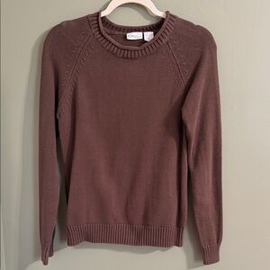Kim Rogers Women's Brown Crew Neck Sweater